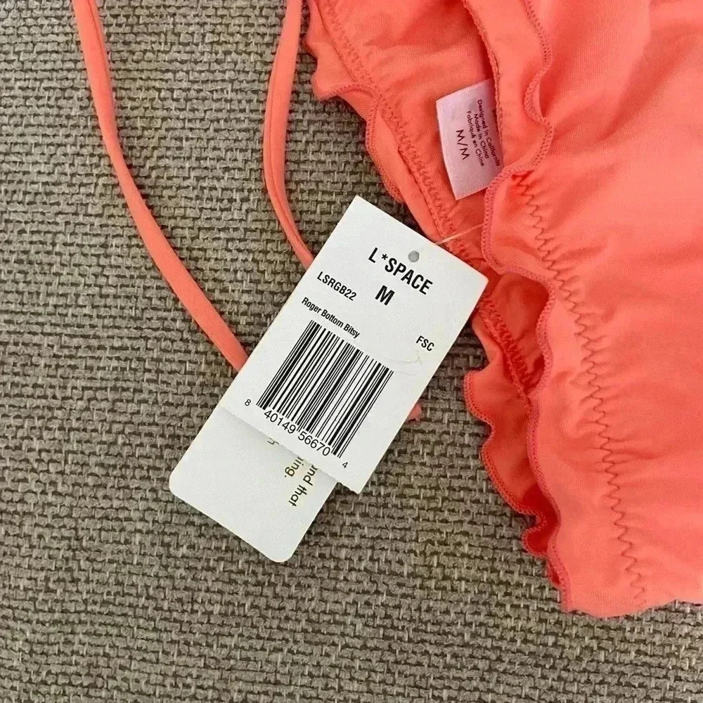 NWT‎ L Space Roger Bottom Bitsy in coral fusion size M - Picture 2 of 3